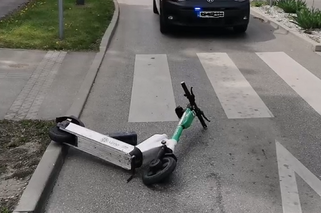 Baleset a kórháznál