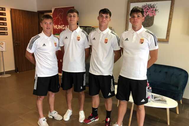 U19-es válogatottal edzőtáborozó szombathelyi fiúk