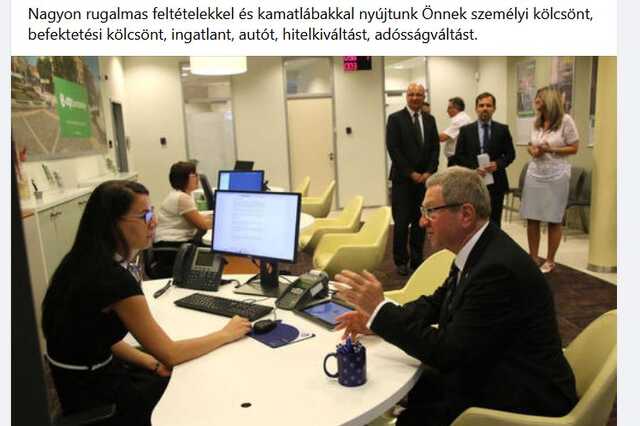 Puskás Tivadar egy hitelreklámban