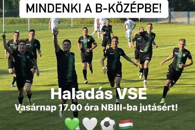 Haladás VSE, futball, meccs az NB III-ért