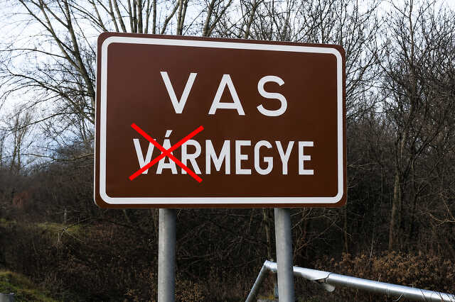 Vas megye tábla