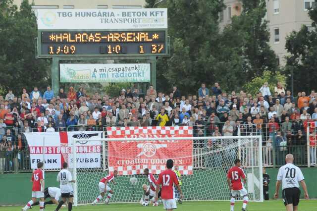 Haladás-Arsenal első félidő