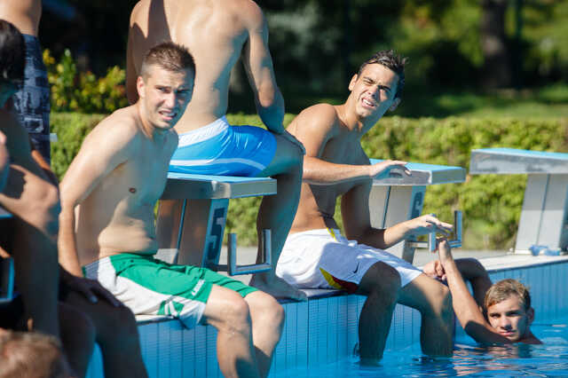 A Tófürdőn strandoltak a Hali focistái