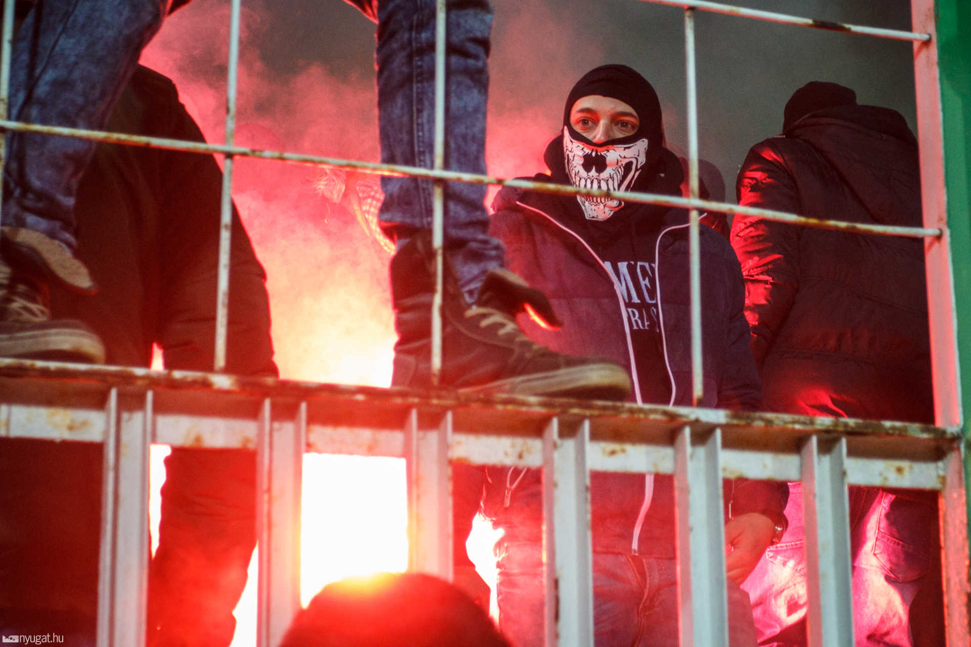 Hali-Puskás, meccs utáni ünneplés