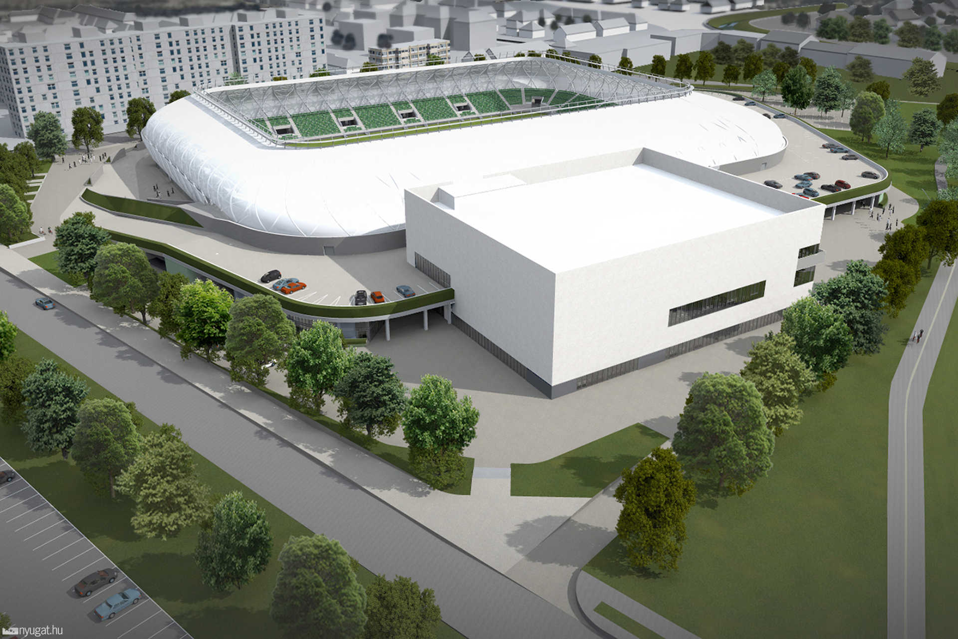 Bemutatták a Haladás Sportkomplexum kiviteli terveihez elkészült új látványterveit